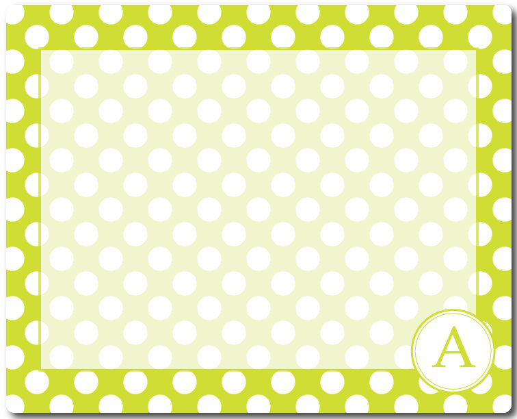 Polka Dots Dry Erase Message Board
