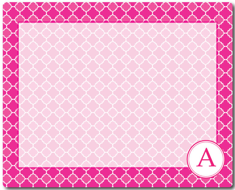 Quatrefoil Dry Erase Message Board