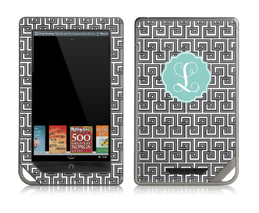 Greek Key eReader Skin - Nook or Kindle